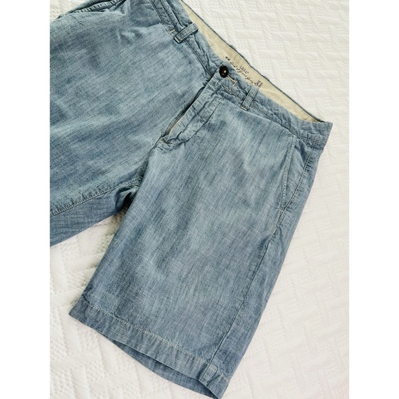 L.O.G.G. H&M Label Of Graded Goods 100%Cotton Mens Light Blue Chino Shorts US 33 - Picture 3 of 7